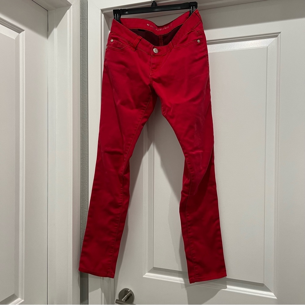 Red jeans